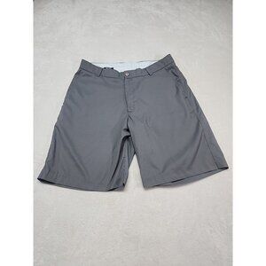 Snake Eyes Flat Front‎ Gray Golf Shorts Men's Size 36 100% Polyester